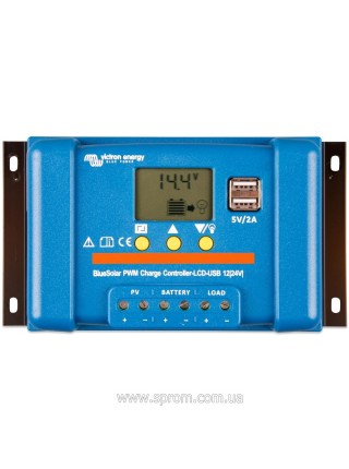 Контролер заряду Victron Energy BlueSolar PWM-LCD&USB 12/24-30